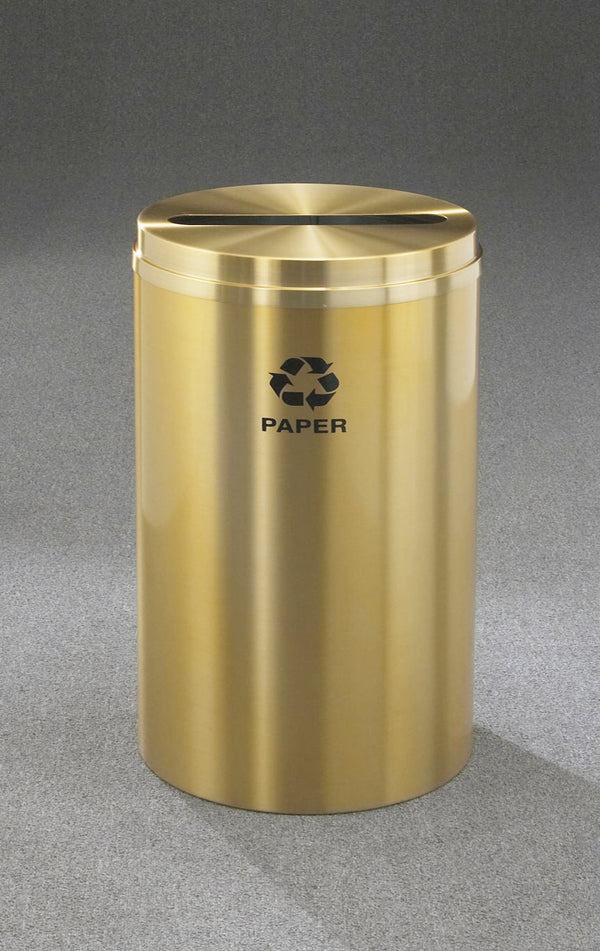 Glaro RecyclePro 1 Paper Recycling Receptacle with Slot Opening | Made in USA