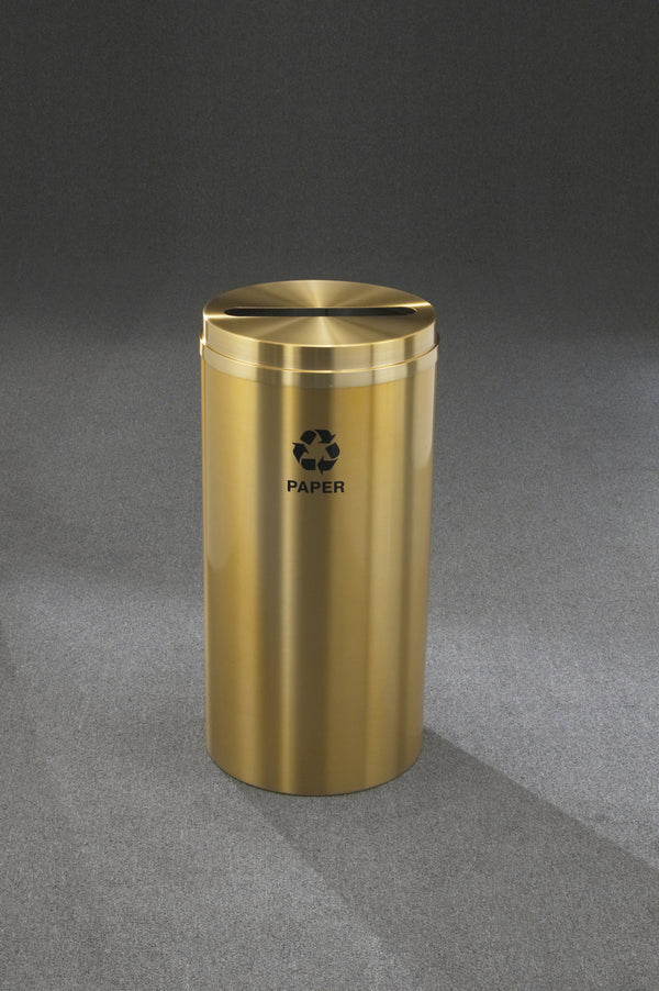 Glaro RecyclePro 1 Paper Recycling Receptacle with Slot Opening | Made in USA