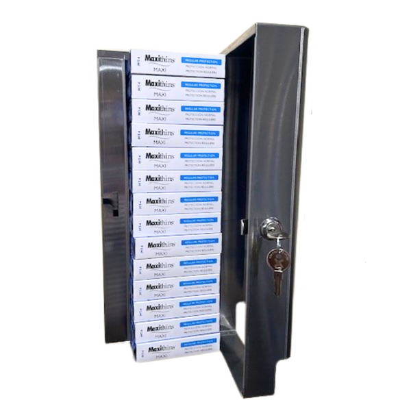 SD5000-PO Sanitary Napkin Dispenser – Age-Appropriate, Wall-Mounted, White Steel, Made in USA, ADA Compliant