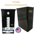 TS7100 Menstrual Hygiene Courtesy Dispenser & Disposal Set – Pre-Filled, ADA Compliant, Made in USA