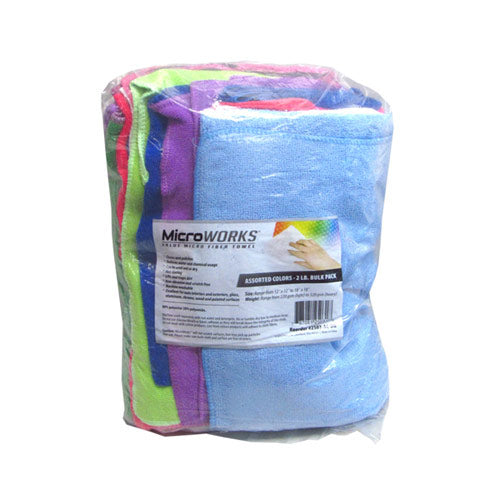 Value Microfiber Towel, 2 lb Bulk Pack