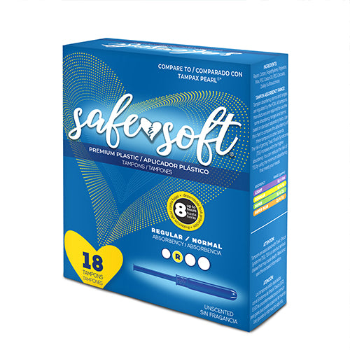 Tampons, Plastic Applicator, Retail Pack, Regular Absorbency (811218)