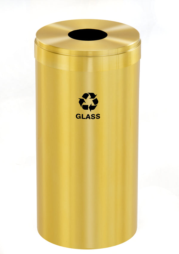 Glaro RecyclePro Value Individual Recycling Receptacle – Choose Size & Message | Indoor/Outdoor Use | Made in USA