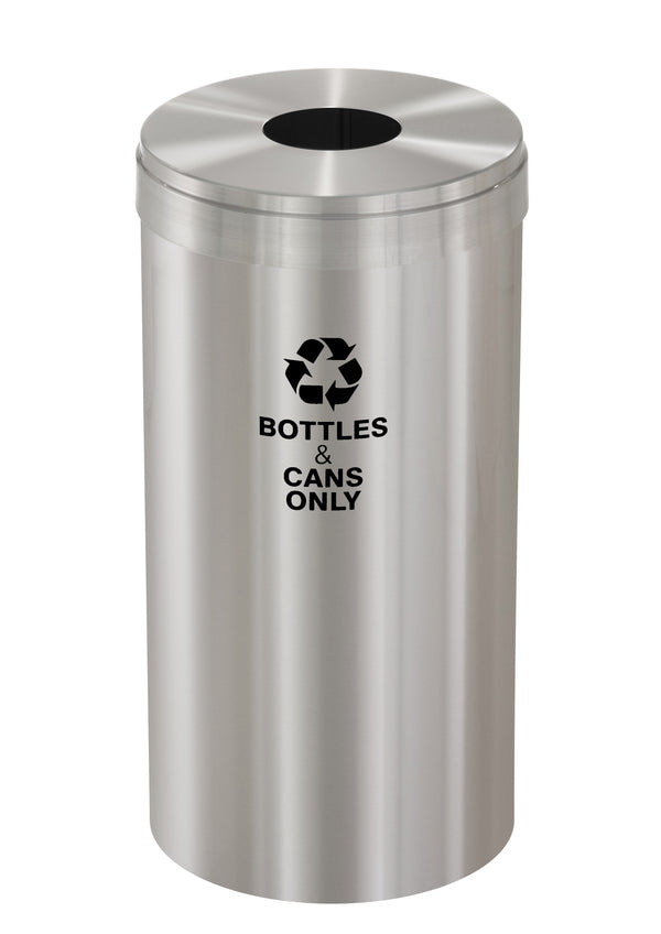 Glaro RecyclePro Value Individual Recycling Receptacle – Choose Size & Message | Indoor/Outdoor Use | Made in USA