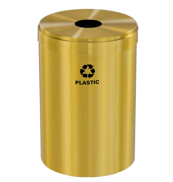 Glaro RecyclePro Value Individual Recycling Receptacle – Choose Size & Message | Indoor/Outdoor Use | Made in USA