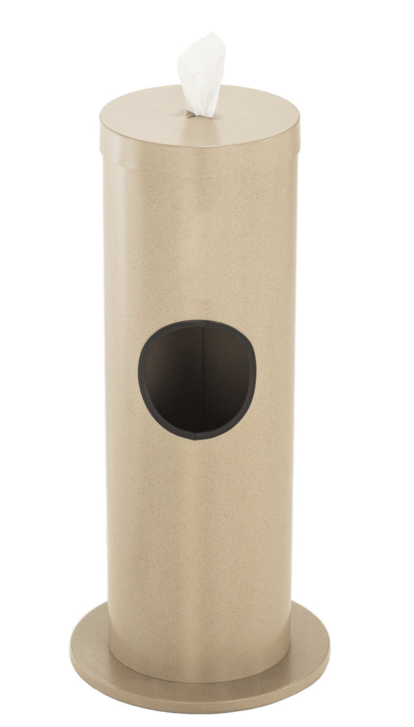 Glaro Floor Standing Wipe Dispenser with 2-Gallon Receptacle | Indoor/Outdoor | Made in USA