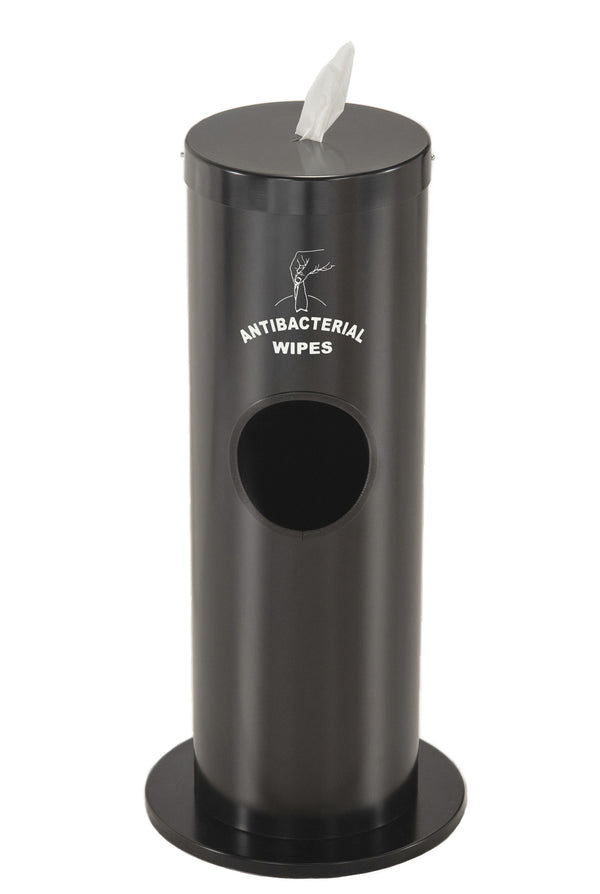 Glaro Floor Standing Wipe Dispenser with 2-Gallon Receptacle | Indoor/Outdoor | Made in USA