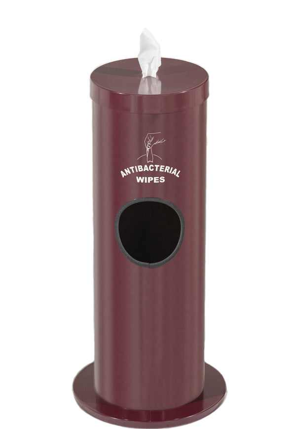 Glaro Floor Standing Wipe Dispenser with 2-Gallon Receptacle | Indoor/Outdoor | Made in USA