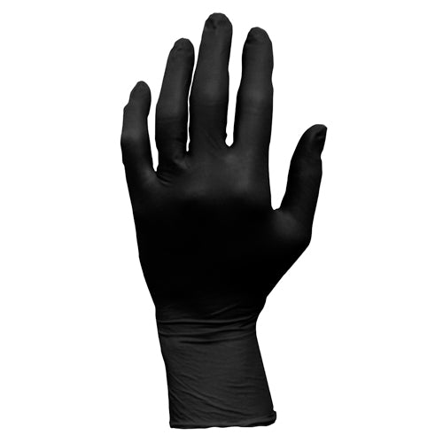 ProWorks GrizzlyNite Black Nitrile Powder Free Exam Gloves, 5 mil