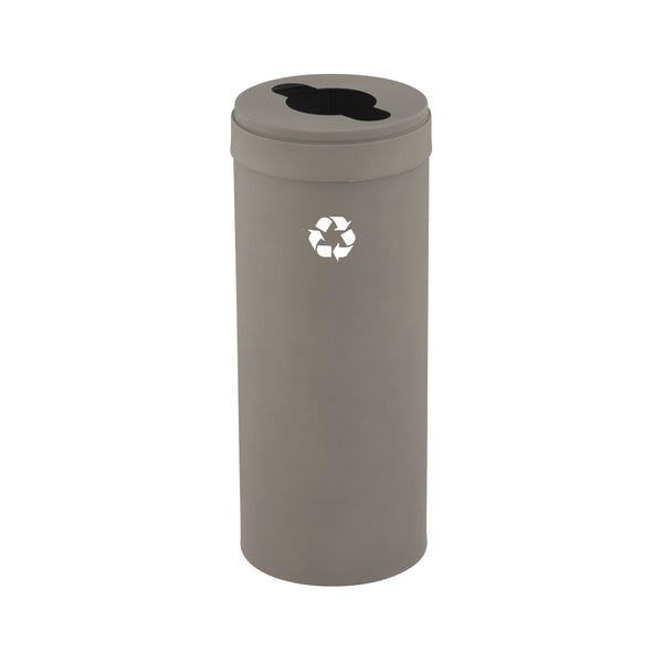 Glaro RecyclePro Value Mixed Recyclables Bin – Multi-Purpose Slot with Matching Lid | Designer Colors | 15–41 Gallons | Made in USA