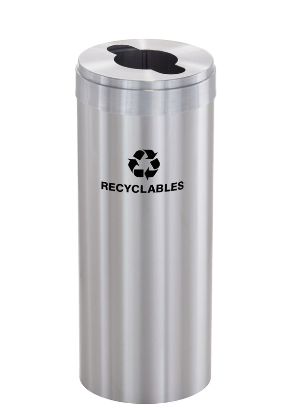 Glaro RecyclePro Value Individual Recycling Receptacle – Choose Size & Message | Indoor/Outdoor Use | Made in USA