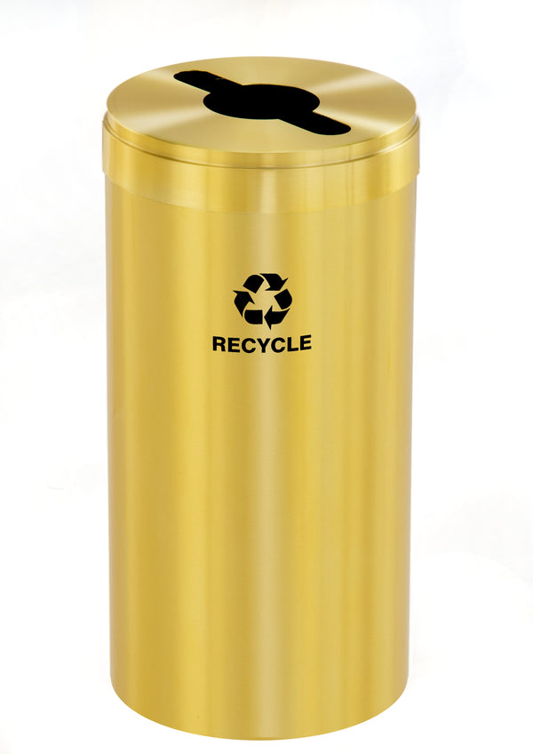 Glaro RecyclePro Value Individual Recycling Receptacle – Choose Size & Message | Indoor/Outdoor Use | Made in USA