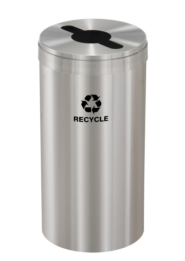 Glaro RecyclePro Value Individual Recycling Receptacle – Choose Size & Message | Indoor/Outdoor Use | Made in USA