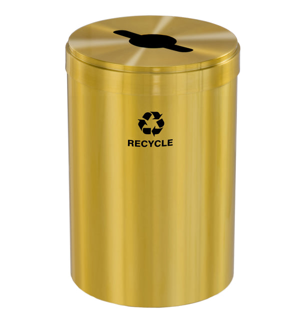Glaro RecyclePro Value Individual Recycling Receptacle – Choose Size & Message | Indoor/Outdoor Use | Made in USA