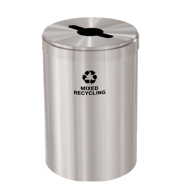 Glaro RecyclePro Value Individual Recycling Receptacle – Choose Size & Message | Indoor/Outdoor Use | Made in USA