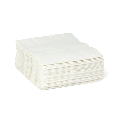 TASKBRAND E25 Wiper Scrim 4-PLY, 12"X13", Quarterfold,  Polybag, White