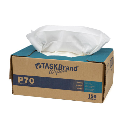 Taskbrand P70 HD Hydrospun, 12.75"X16", Interfold, Dispenser, White