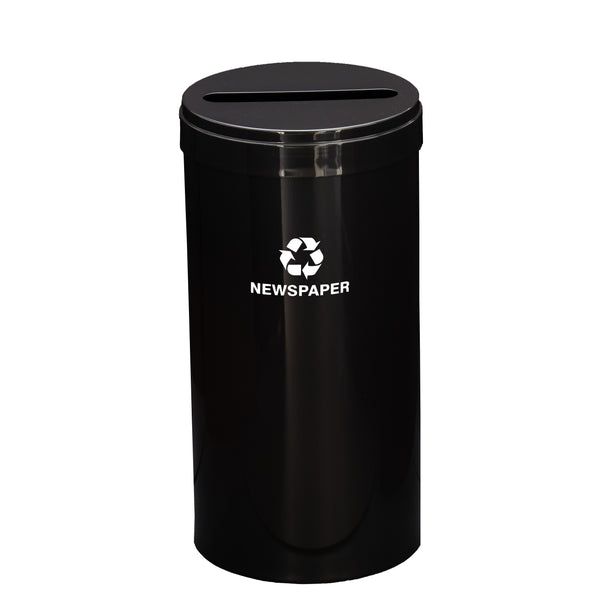 Glaro RecyclePro Value Paper Recycling Bin – Slot Opening with Matching Lid | Designer Colors | 15–41 Gallons | Made in USA