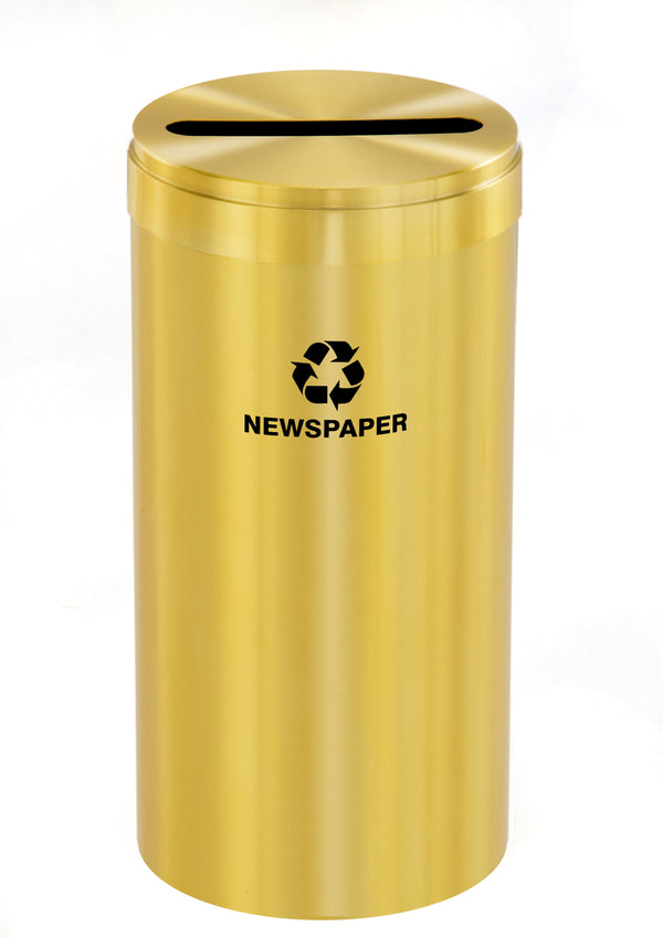 Glaro RecyclePro Value Individual Recycling Receptacle – Choose Size & Message | Indoor/Outdoor Use | Made in USA