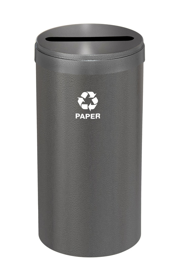 Glaro RecyclePro Value Paper Recycling Bin – Slot Opening with Matching Lid | Designer Colors | 15–41 Gallons | Made in USA