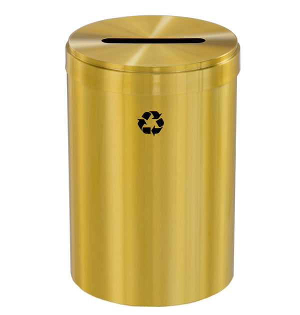 Glaro RecyclePro Value Individual Recycling Receptacle – Choose Size & Message | Indoor/Outdoor Use | Made in USA