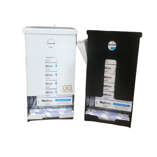 TS7100 Menstrual Hygiene Courtesy Dispenser & Disposal Set – Pre-Filled, ADA Compliant, Made in USA