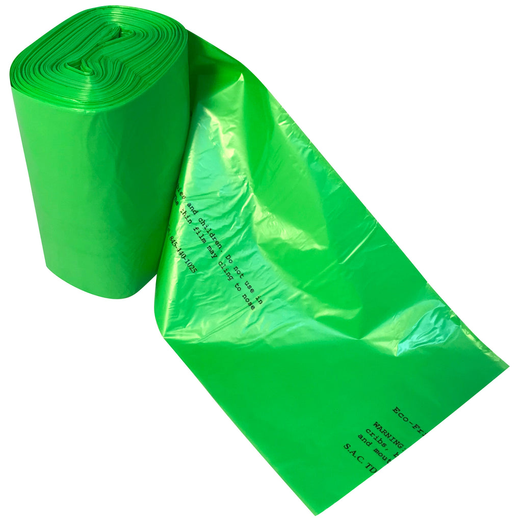 S.A.C. TD9024-24 Sanitary Napkin Receptacle Liner, Plastic, 5 Gal Capacity, Green (Pack of 24)