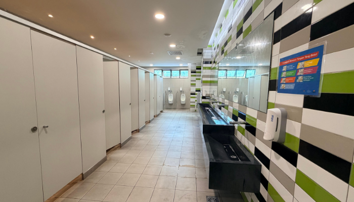 Public female restrooms 