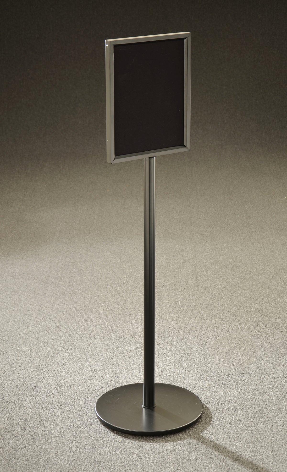 Glaro Single Sided Floor Standing Sign Frame - Satin Black