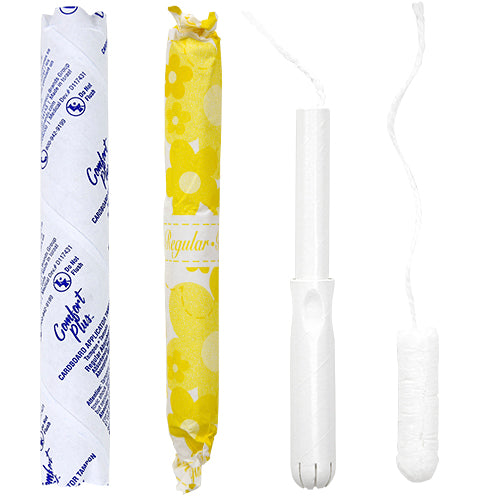 Comfort Plus™  Cardboard Applicator Tampons, In Vending Tube