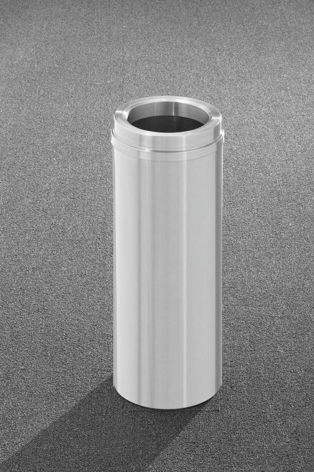 Glaro New Yorker Commercial Trash Can – Funnel Top, Satin Aluminum, 6, 12, 16 & 33 Gallon, Indoor (F1232SA, F1533SA, F2035SA, F924SA)