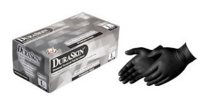 Liberty Safety Black DuraSkin® 6 mil Nitrile Powder Free Disposable Gloves