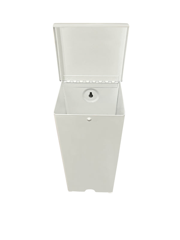SD2000WH, Retail style sanitary napkin dispenser, white steel