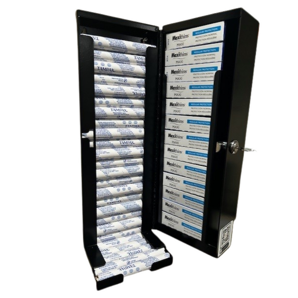 SD5000 Dual Dispenser – Tampon & Sanitary Napkin, Free Vend, ADA Compliant