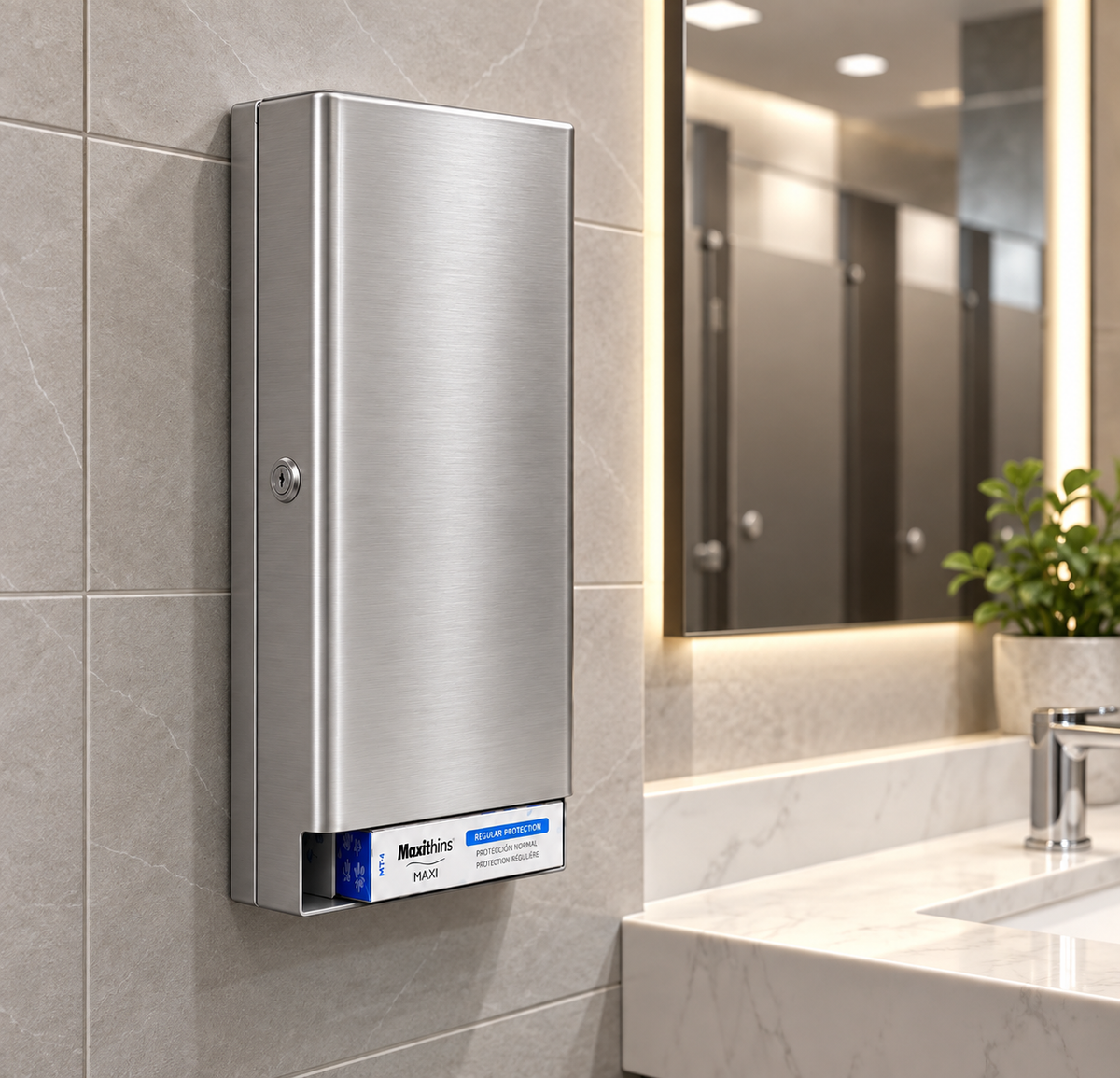Golden Group International SD5000-PO Commercial Free-Vend Sanitary Napkin Dispenser
