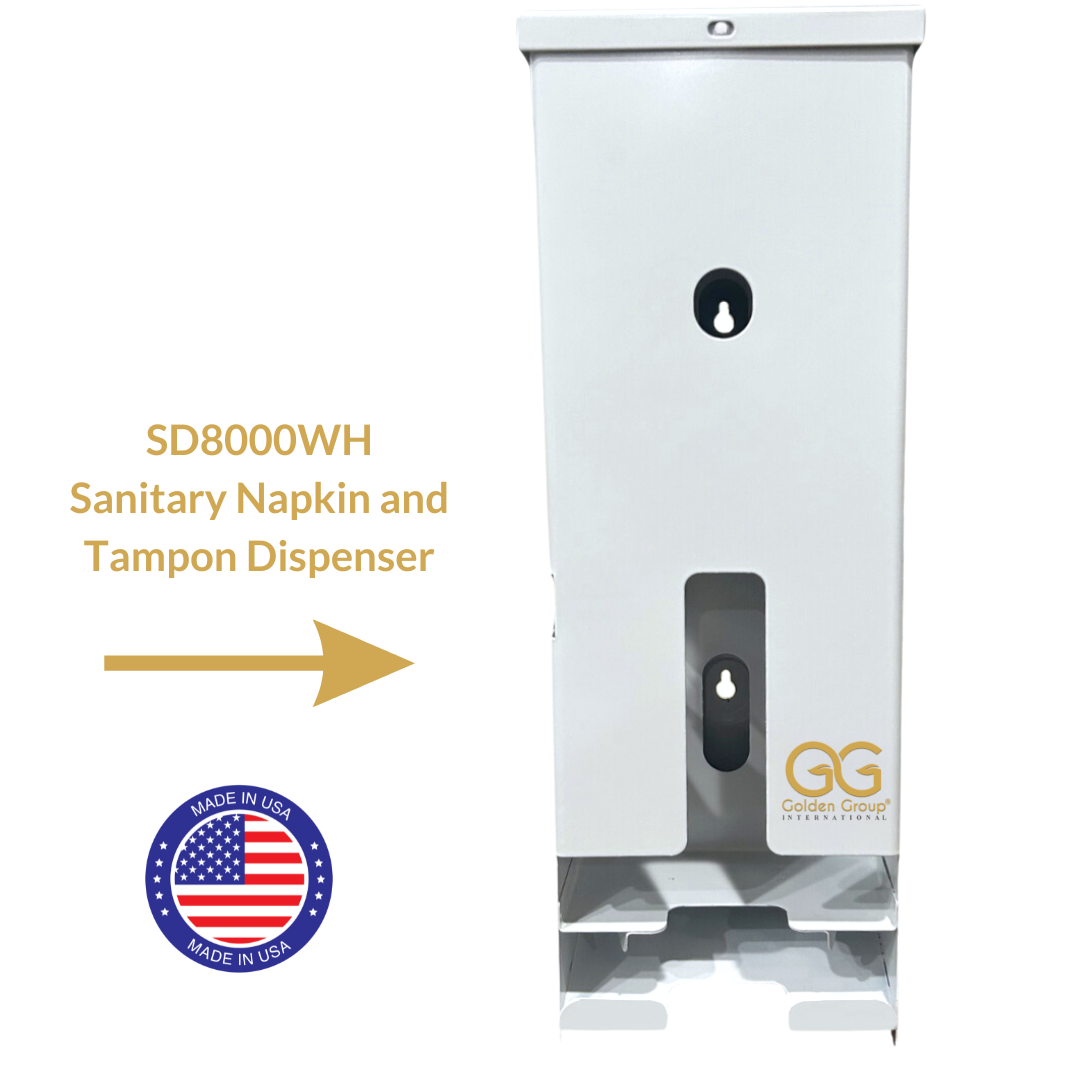 SD8000 Tampon, Sanitary Napkin and Courtesy Bag Dispenser, ADA Compliant, Made in the USA
