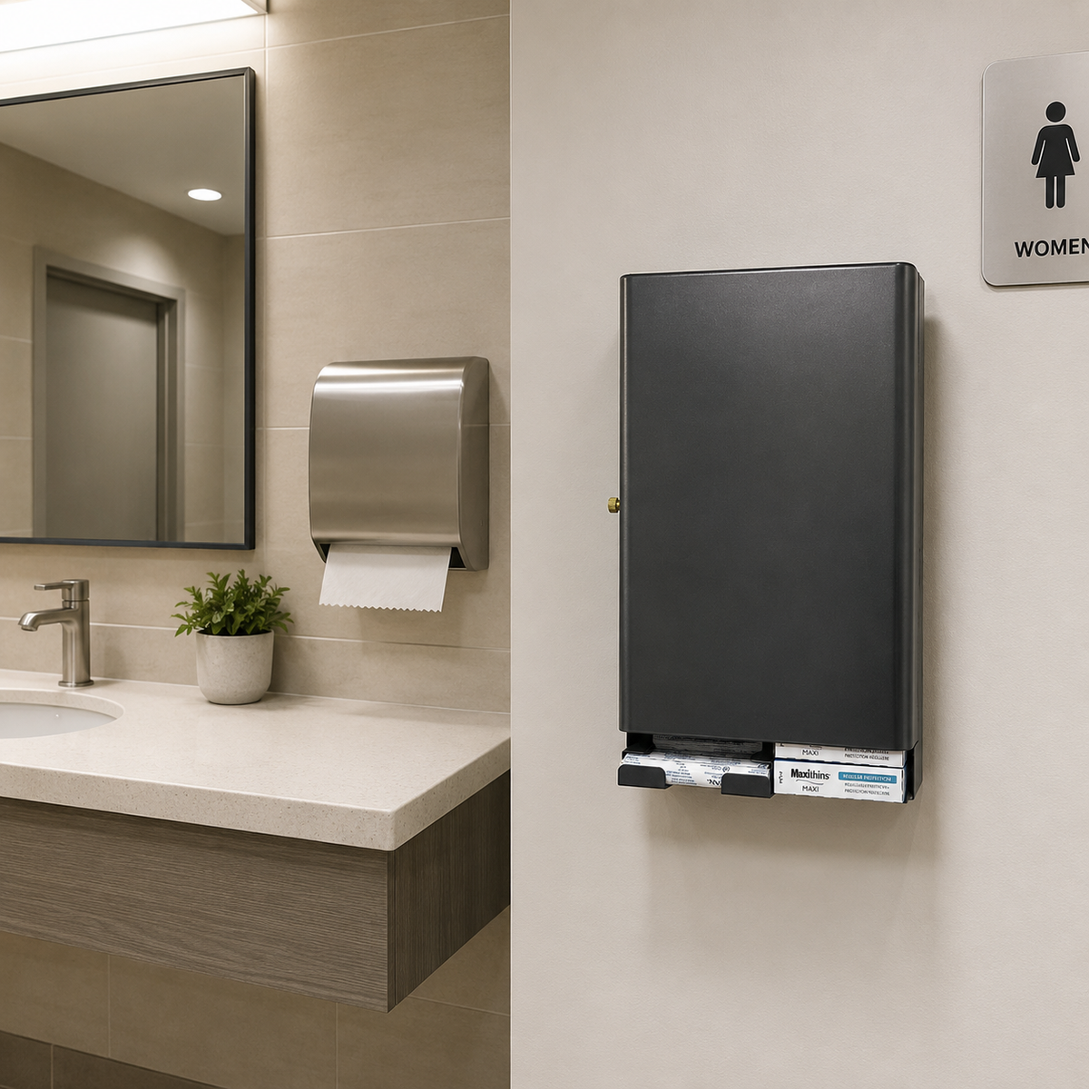 SD9500 Slim Commercial Free-Vend Menstrual Care Dispenser