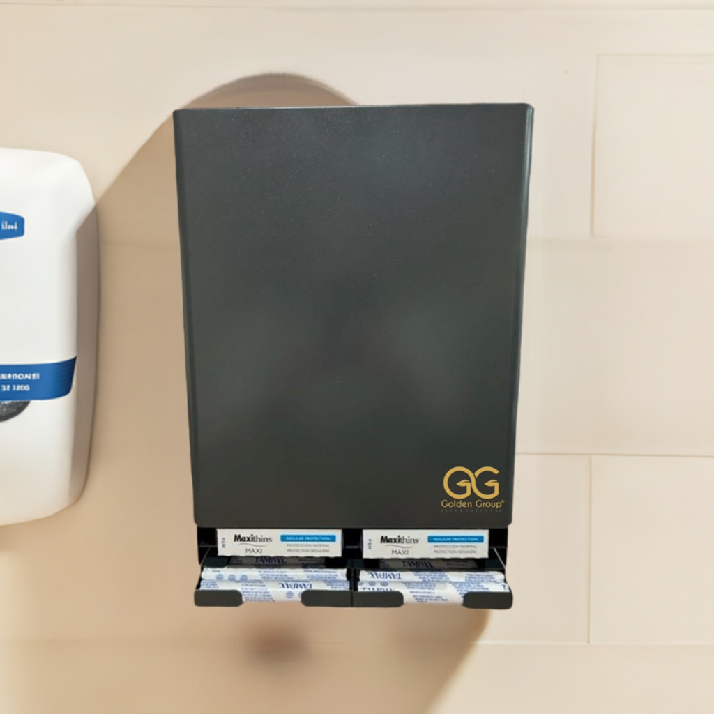 SD9000 High-Capacity Tampon & Pad Dispenser – Free Vend, ADA Compliant, Wall-Mounted