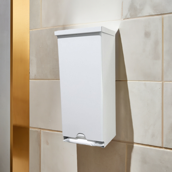 SD2000WH, sanitary pad dispenser, white steel