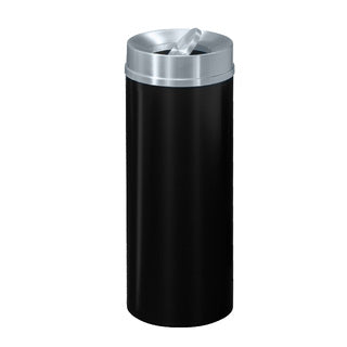 Glaro Mount Everest Designer Powder Coat Trash Can – Tip-Action Top, 12, 16 & 33 Gallon, Satin Aluminum Lid, Commercial Indoor Waste Receptacle (TA1232*SA, TA1533*SA, TA2035*SA)