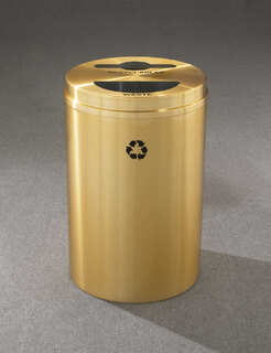 Glaro RecyclePRO2 -Recycling Receptacles, Satin Brass