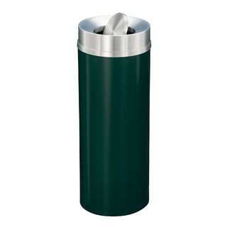 Glaro Mount Everest Designer Powder Coat Trash Can – Tip-Action Top, 12, 16 & 33 Gallon, Satin Aluminum Lid, Commercial Indoor Waste Receptacle (TA1232*SA, TA1533*SA, TA2035*SA)