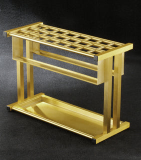 Glaro Umbrella Stand - Satin Aluminum