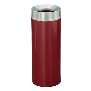 Glaro Mount Everest Designer Powder Coat Commercial Trash Can – Funnel Top, 6, 12, 16 & 33 Gallon, Satin Aluminum Lid, Indoor (F924*SA, F1232*SA, F1533*SA, F2035*SA)