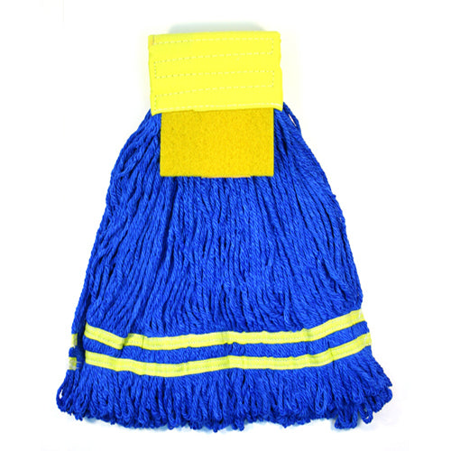 MicroWORKS® MICROFIBER STRING MOP WITH SCRUBBER PAD 18 OZ. (2504-MFWP-18)