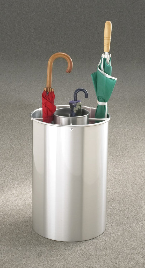 Glaro Umbrella Stand – Cylindrical Design | Satin Brass Finish | Made in USA