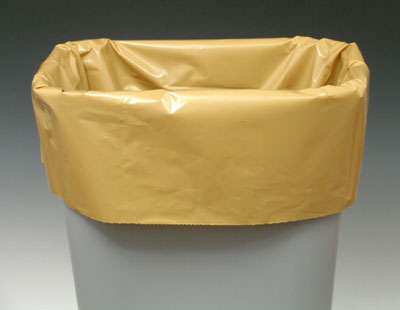 15" x 9" x 32" Linear Low Density Gusseted Poly Liner - (.8 mil)