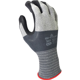 SHOWA® 13 Gauge Foam Nitrile Palm Coated Work Gloves With Microfiber And Nylon Liner And Knit Wrist