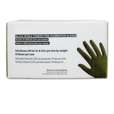 BLACK NITRILE GLOVES POWDER FREE - 9 MIL Smooth