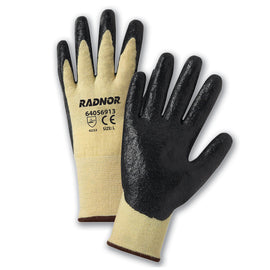 RADNOR® 13 Gauge DuPont™ Kevlar® And LYCRA® Cut Resistant Gloves With Nitrile Coating